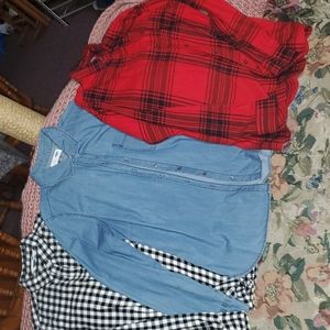 3 Old Navy Button-up Shirts